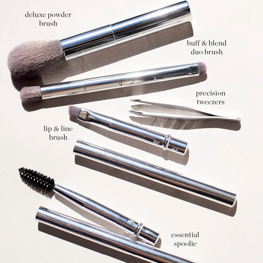 Eco Vegan Essential Brush Set - Mini Tools 3 Eco Vegan Essential Brush Set - Mini Tools