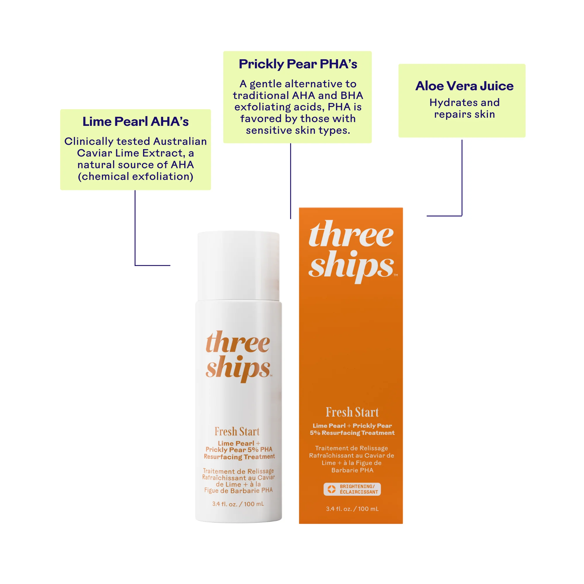 Fresh Start Lime Pearl + Prickly Pear 5% PHA Resurfacing Treatment 7 Fresh Start Lime Pearl + Prickly Pear 5% PHA Resurfacing Treatment