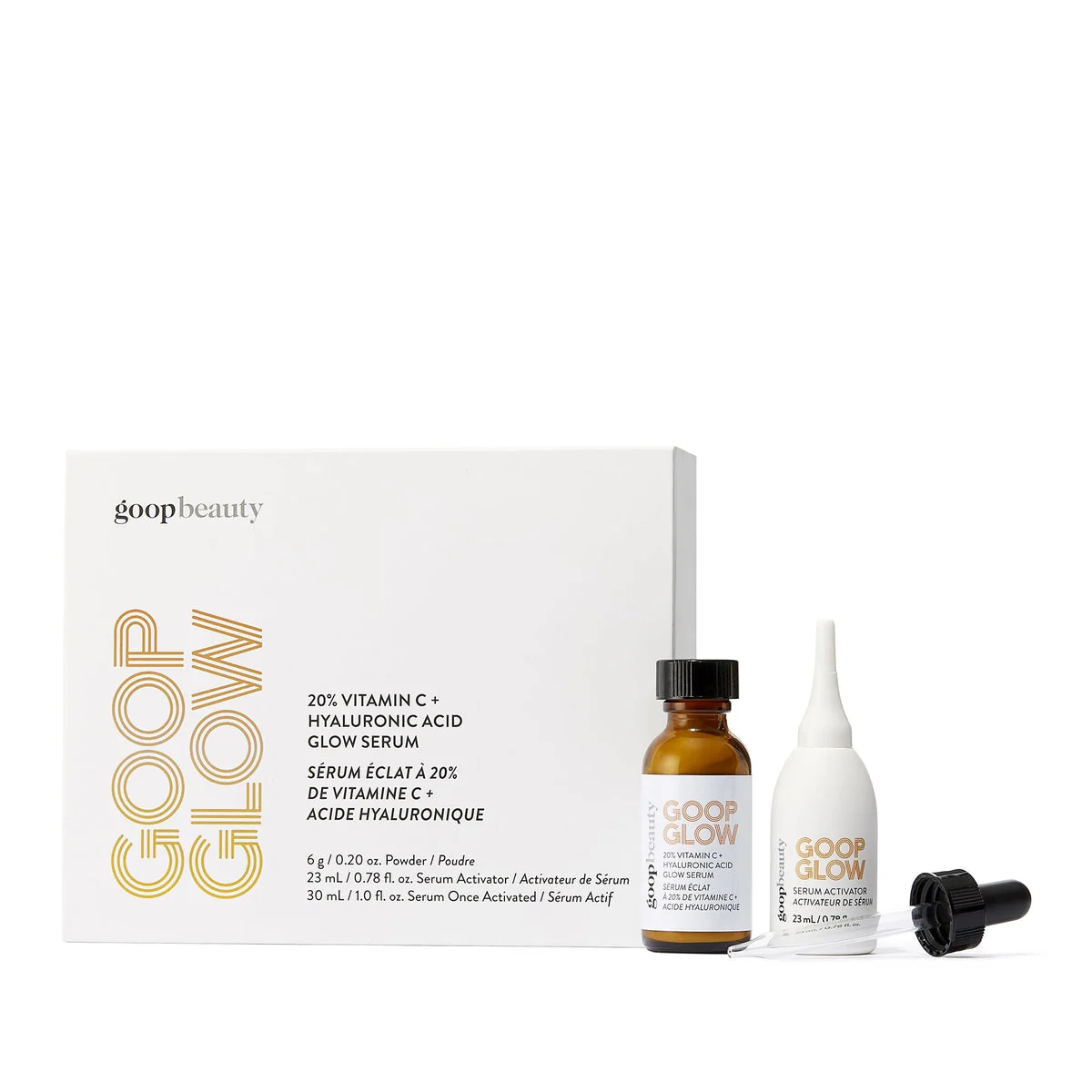 GOOPGLOW 20% Vitamin C + Hyaluronic Acid Glow Serum