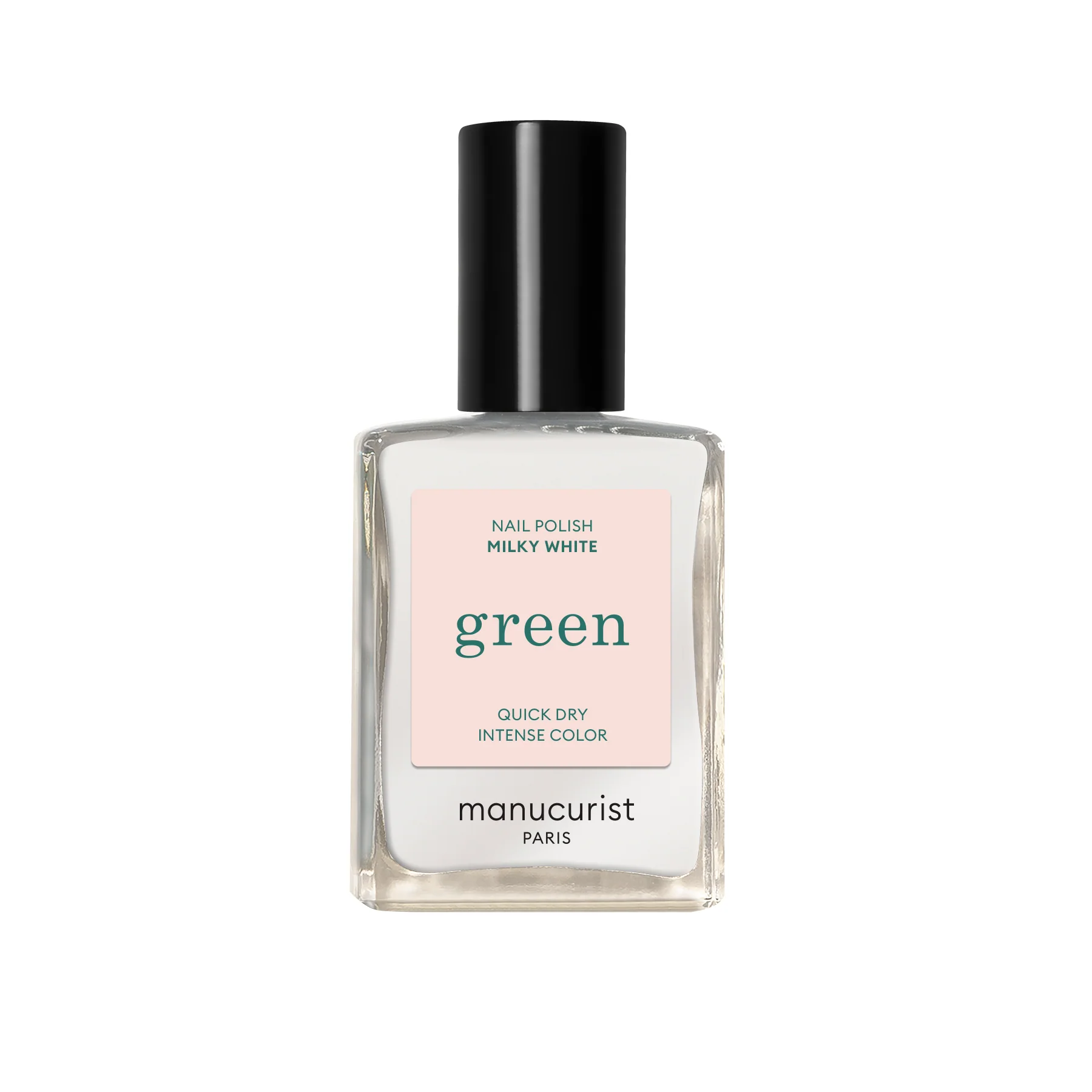 Green Nail Polish - Milky White