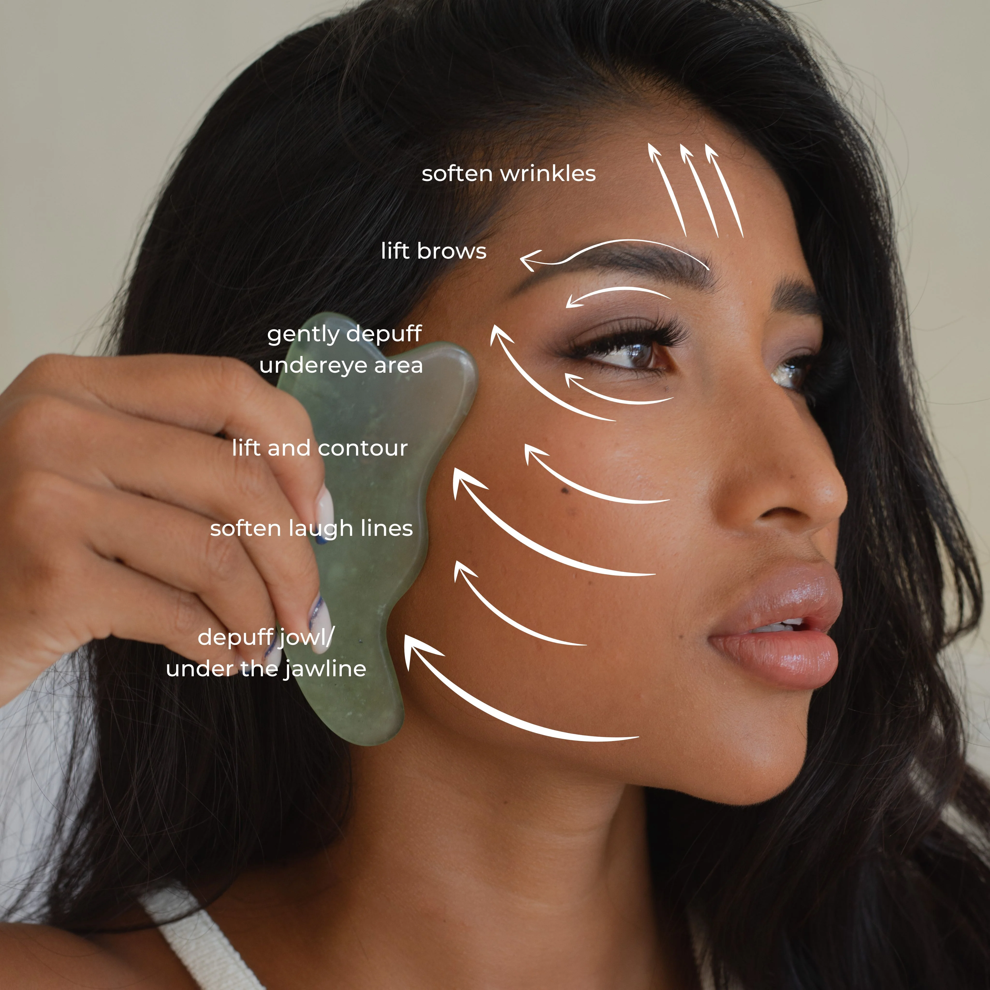 Jade Gua Sha Tool 2 Jade Gua Sha Tool