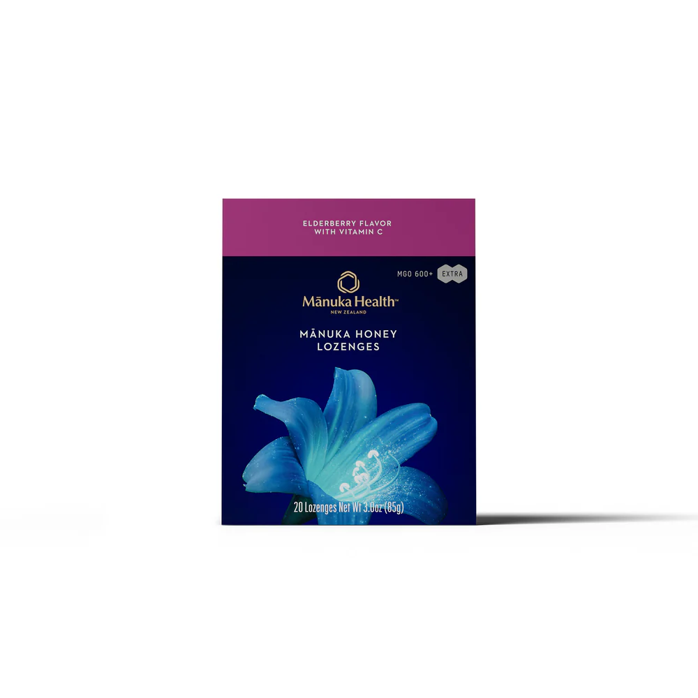 Mānuka Honey Lozenges, Elderberry With Vitamin C