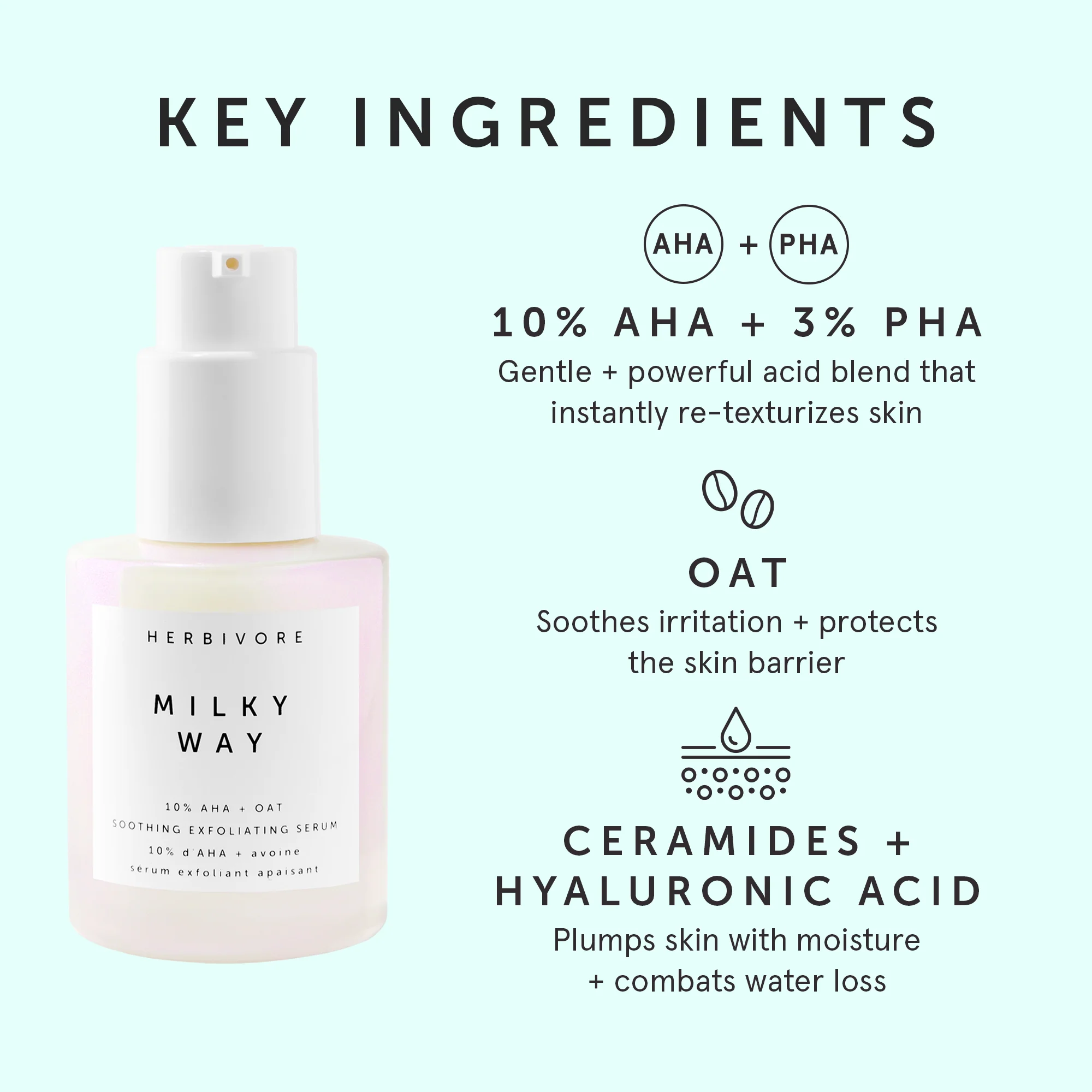 Milky Way 10% Aha + Oat Soothing Exfoliating Serum 7 Milky Way 10% Aha + Oat Soothing Exfoliating Serum