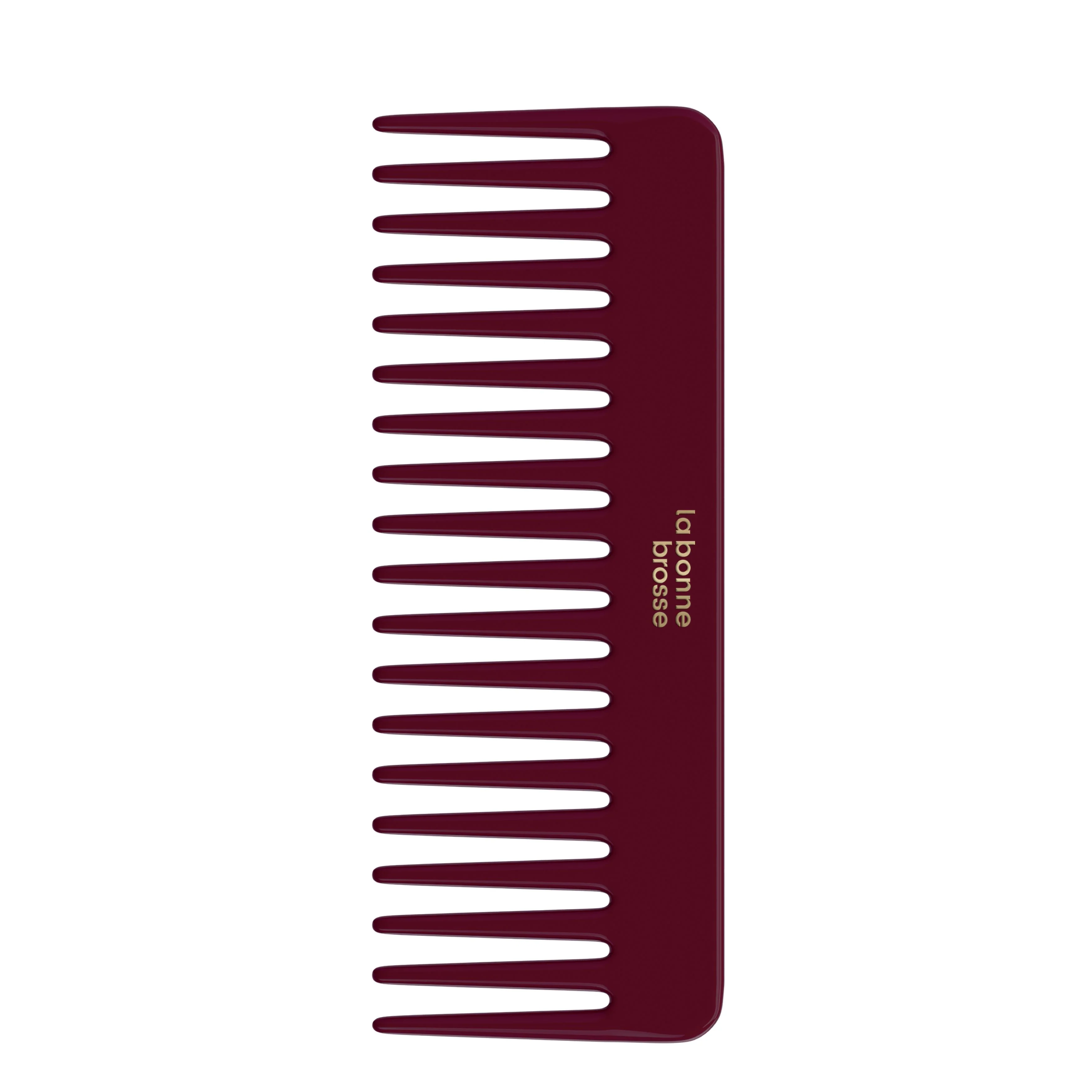 Acetate Detangling Comb - Cherry Red