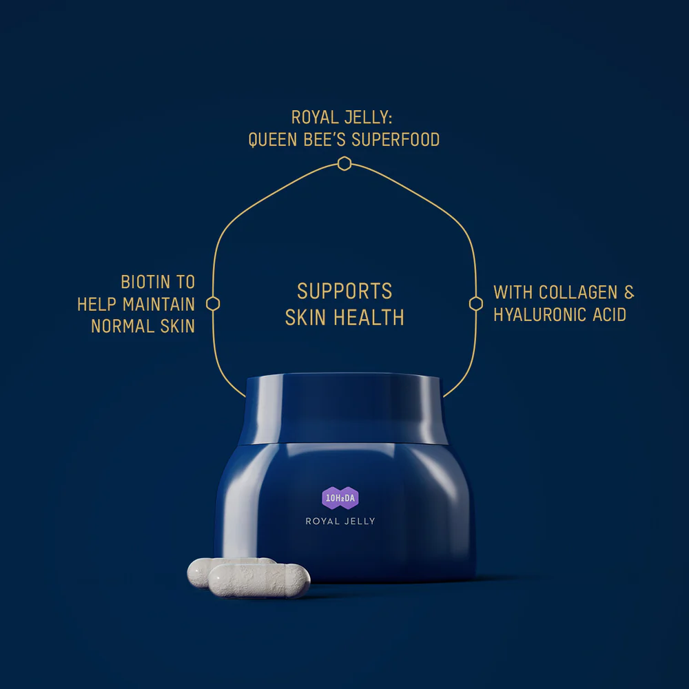 Royal Jelly With Biotin Vegetarian Capsules 3 Royal Jelly With Biotin Vegetarian Capsules