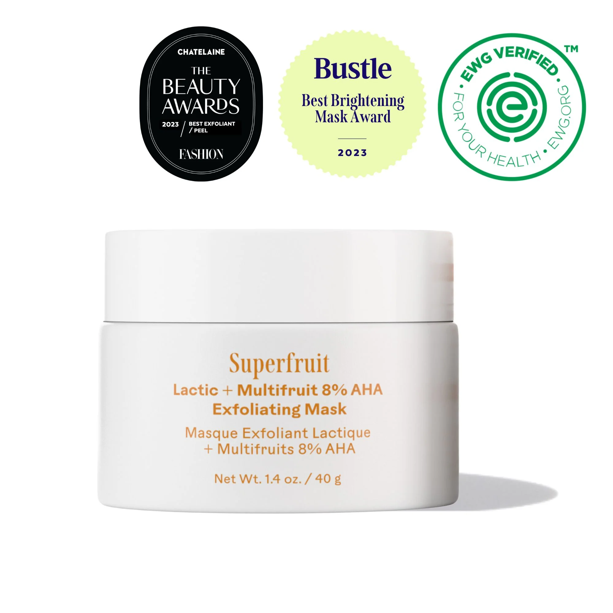 Superfruit Lactic + Multifruit 8% AHA Exfoliating Mask