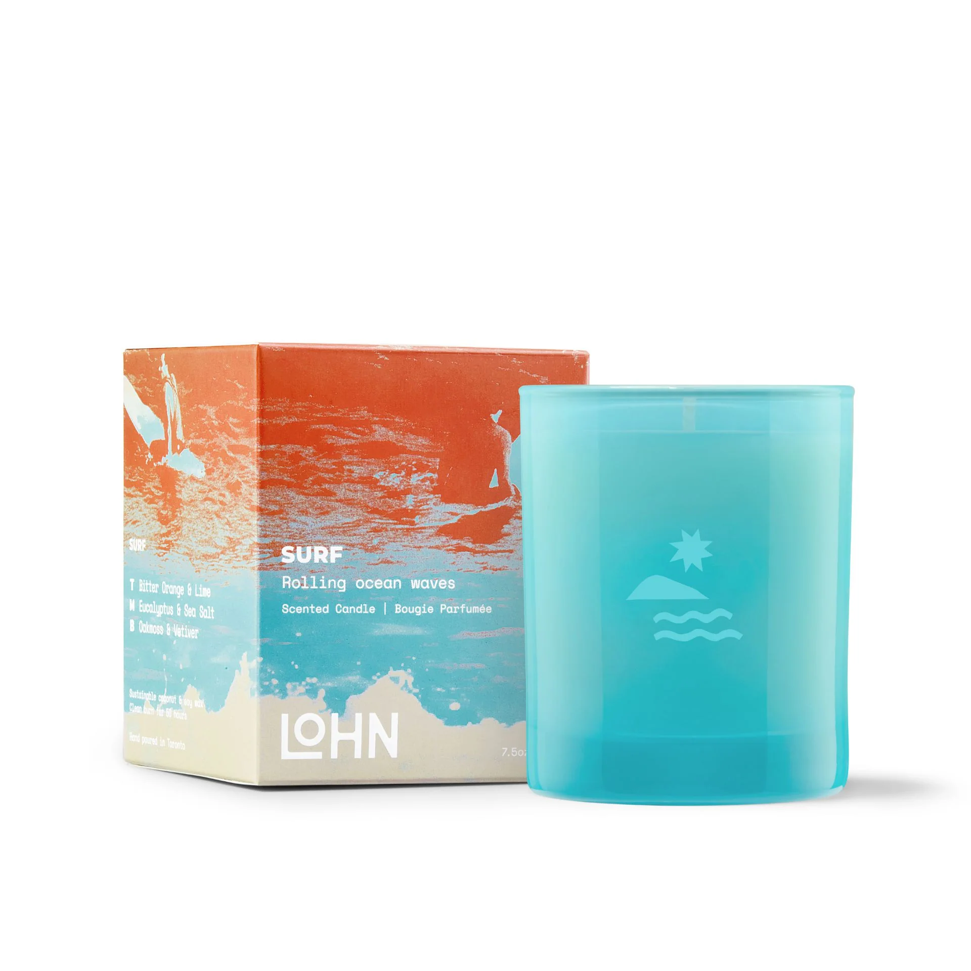 SURF Scented Candle - Eucalyptus & Sea Salt