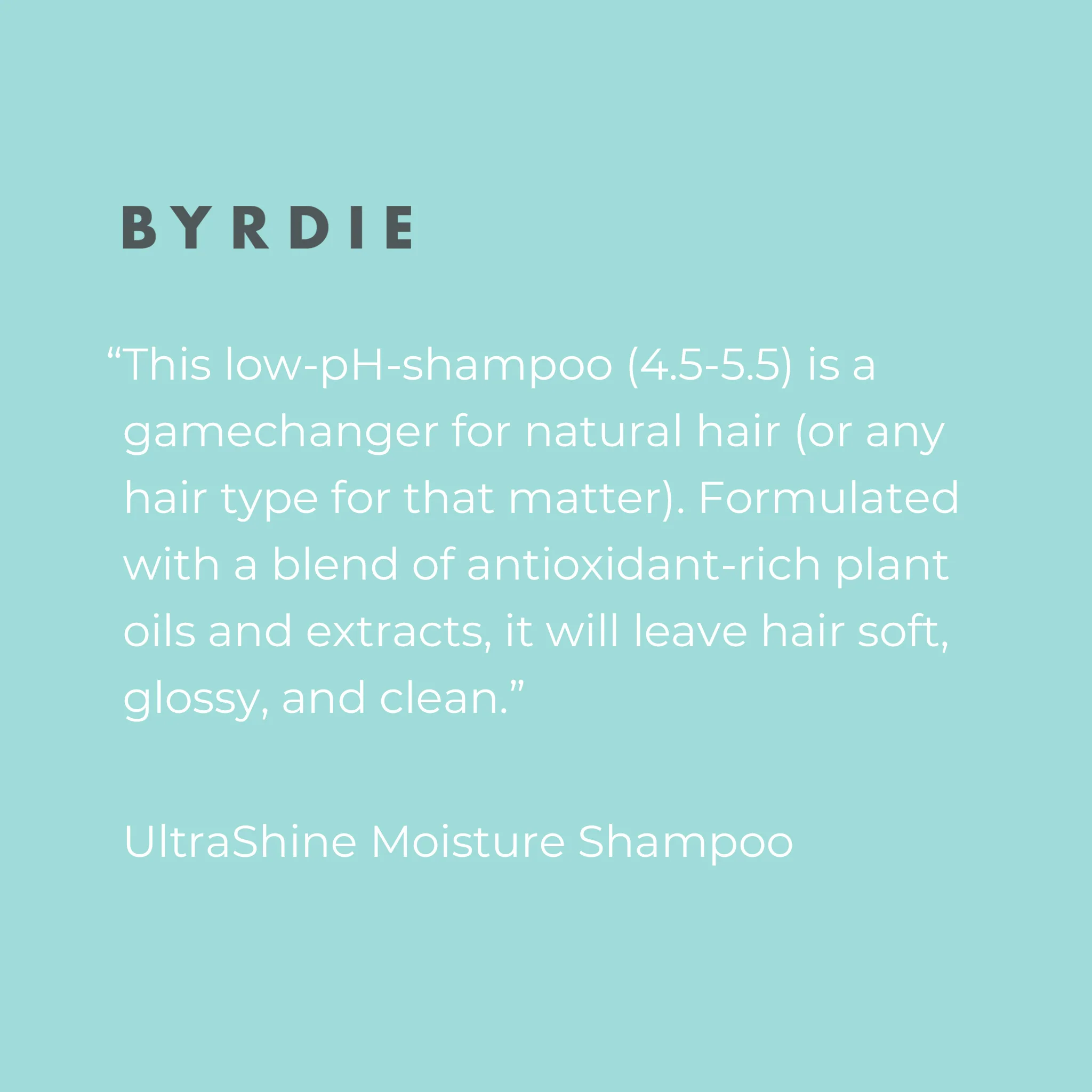 UltraShine Moisture Shampoo 7 UltraShine Moisture Shampoo