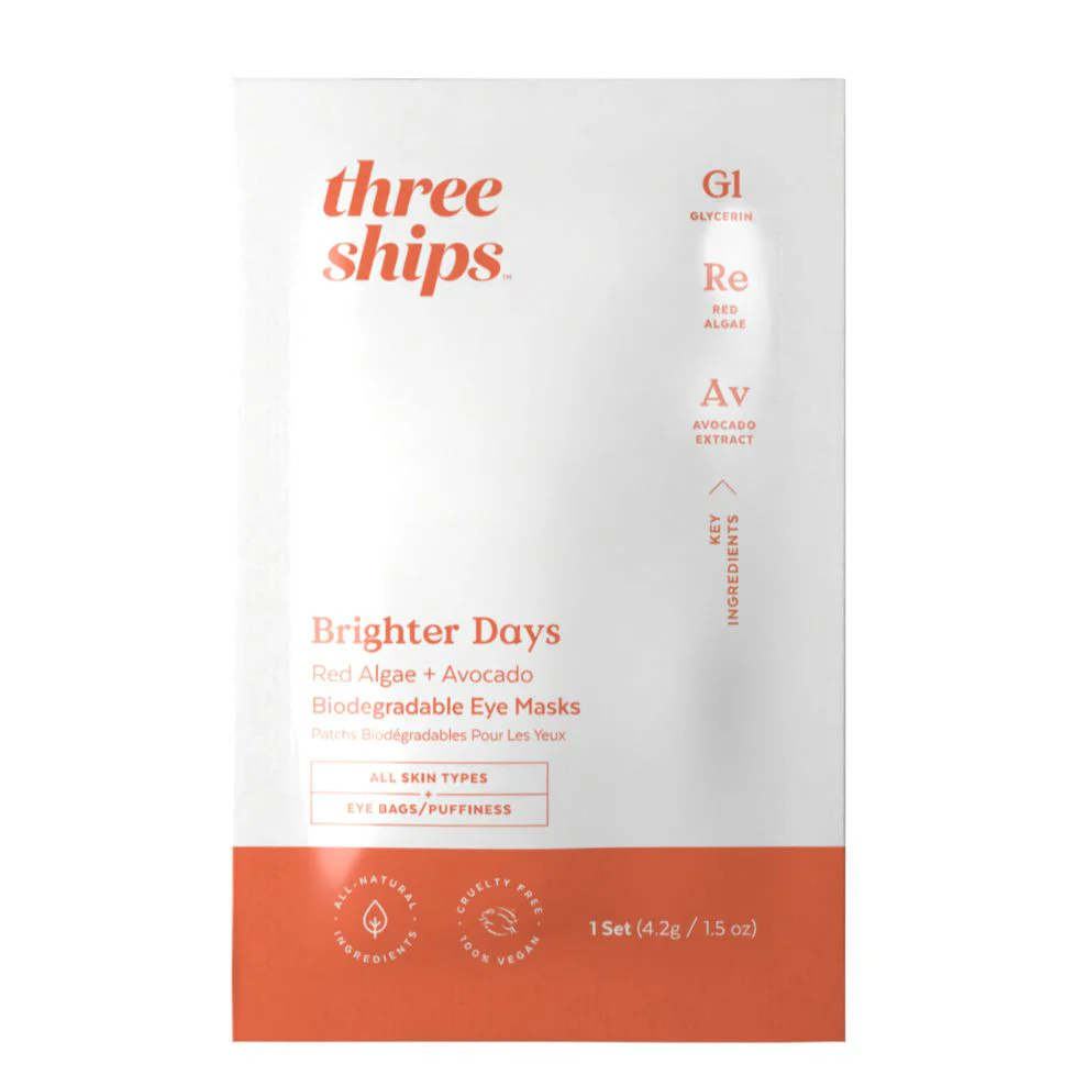 Brighter Days Red Algae + Avocado Biodegradable Eye Mask - Single