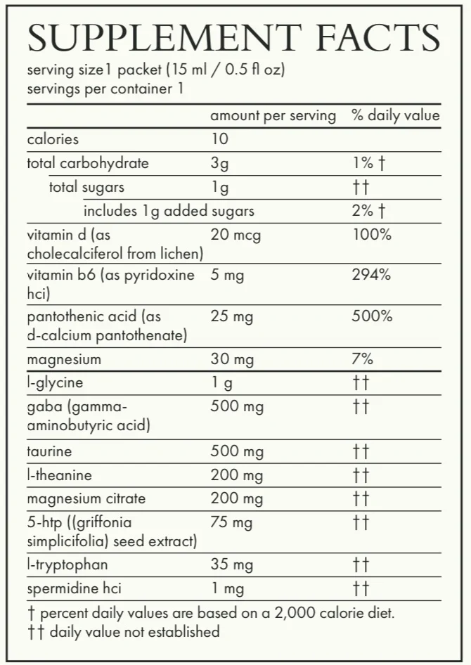 Calm (Beauty) Spermidine & Taurine Daily Supplement 3 Calm (Beauty) Spermidine & Taurine Daily Supplement